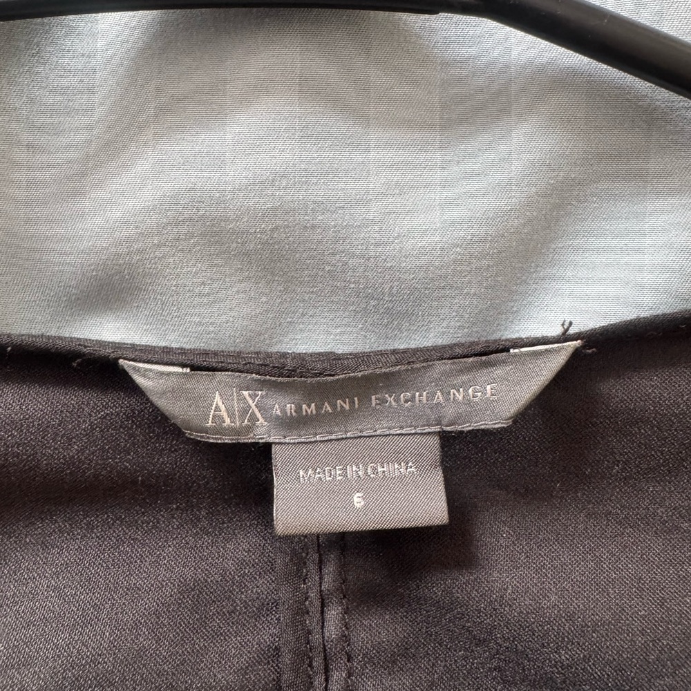 Armani Exchange Black Mini Dress with Zipper - Picture 3 of 4